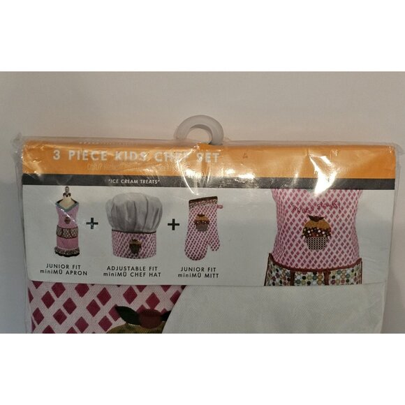 MuKitchen 3 Piece Kids Chef Set - Kids Cooking Set New In Package - Picture 2 of 7